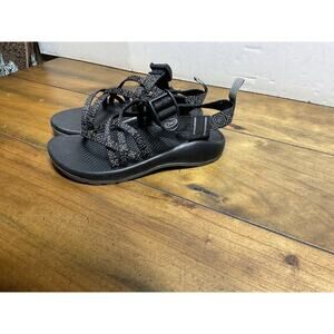 Chaco Kids ZX/1 Sandals Hugs And Kisses Ecotread J180152 Size 2 Black